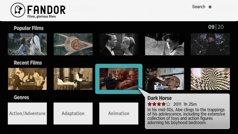Fandor_queue_on_roku