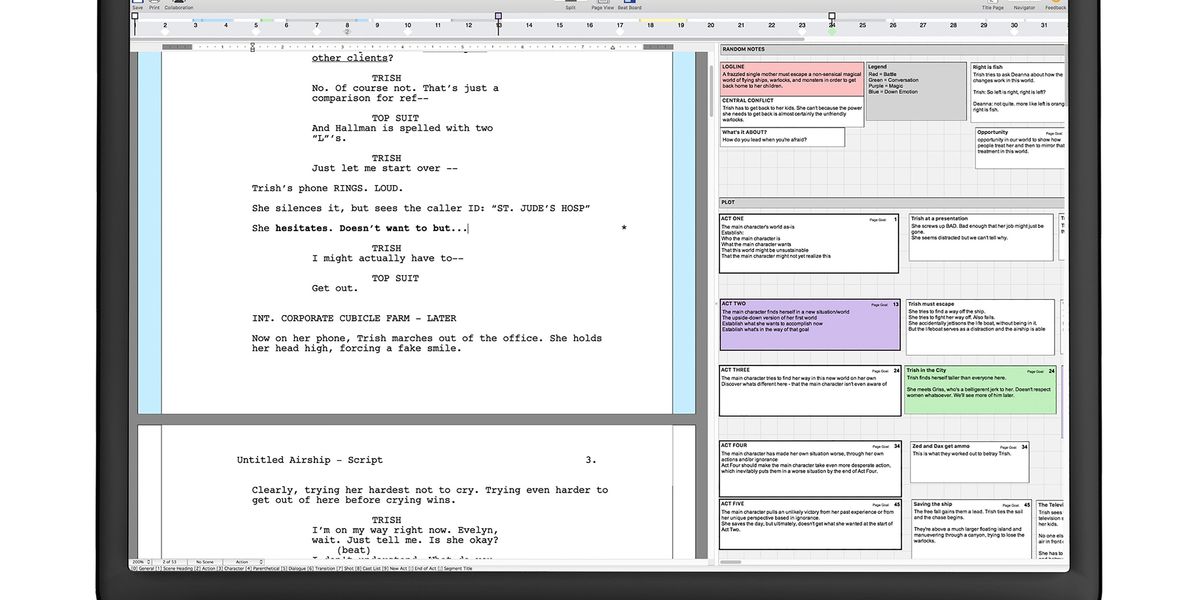 Scene Draft Final Draft 10: Story Structure and Collaboration are Top Priorities ...