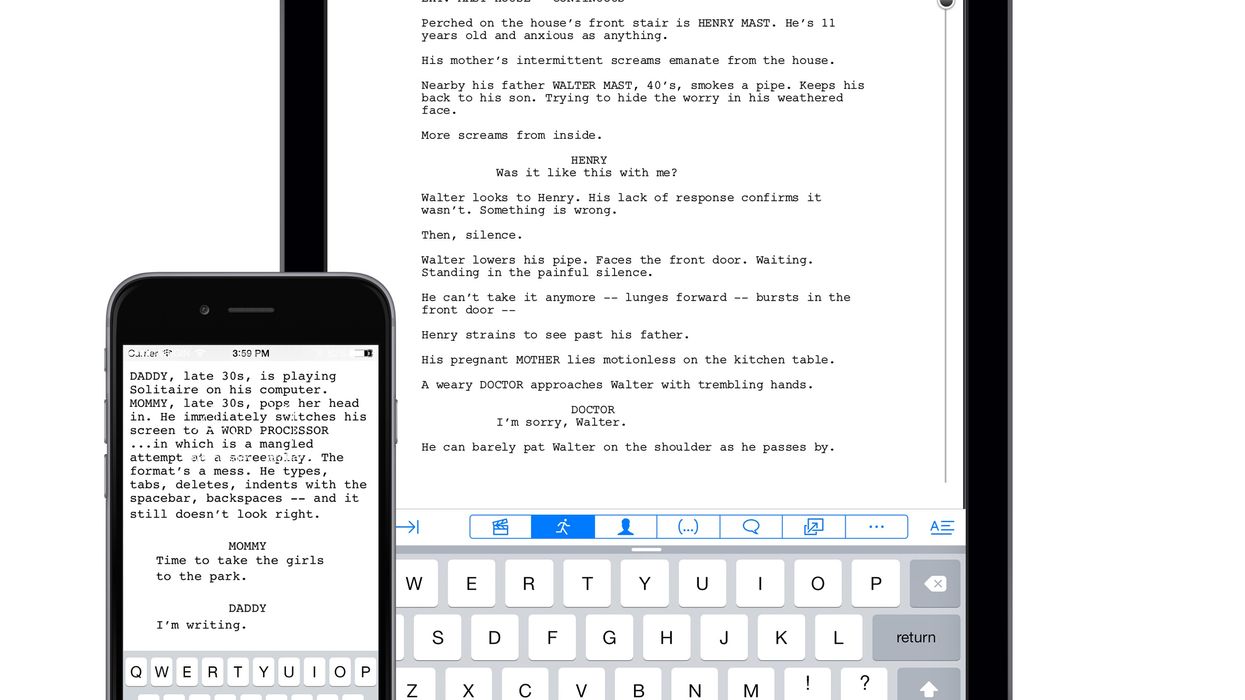 Final Draft Writer Now Available on iPhone