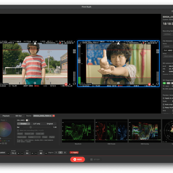 First Rush Multicam SDI Recorder