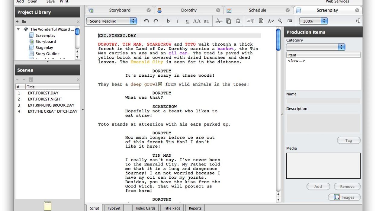Five Screenwriting Software Applications Under $50