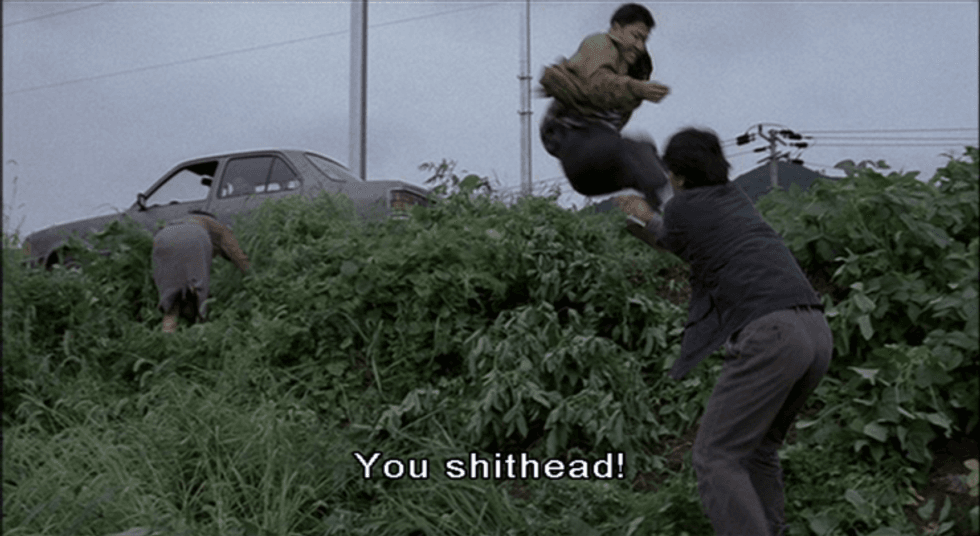 Flying Kick by Song Kang-ho in Memories of Murder was Improvised