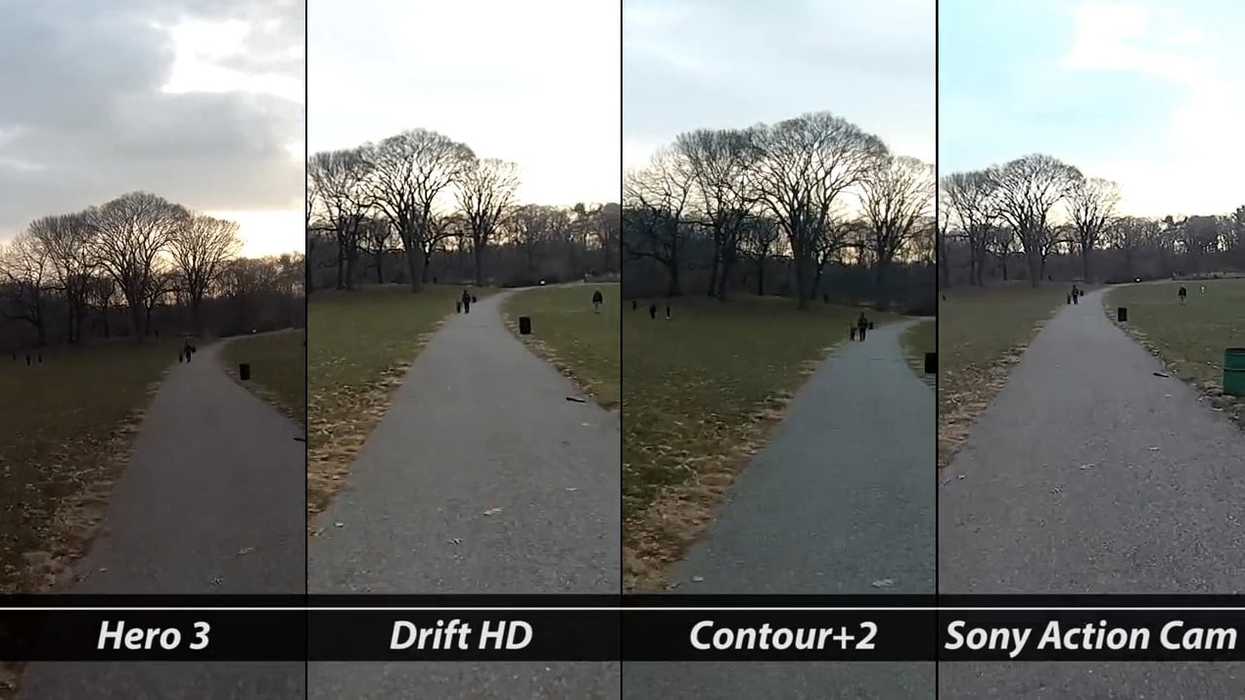 Four-camera-action-camera-test
