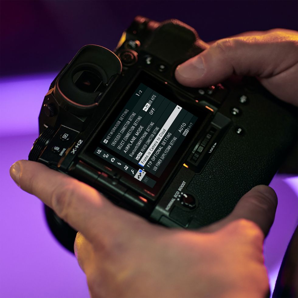 Fujifilm X-H2s using Frame.io