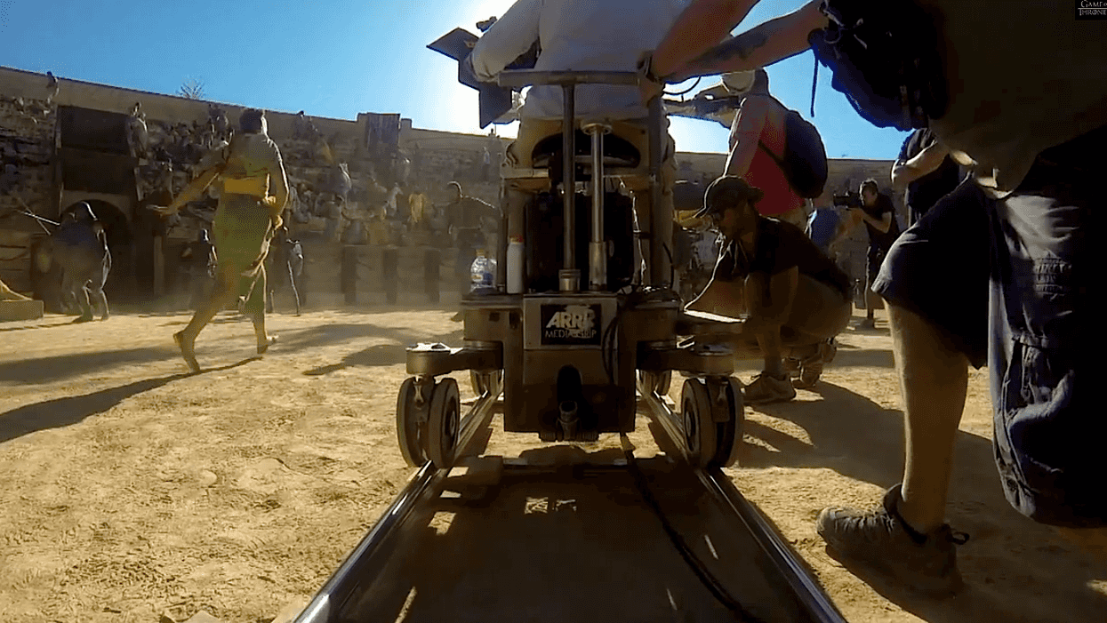 Game of Thrones BTS Dolly Shot Spain