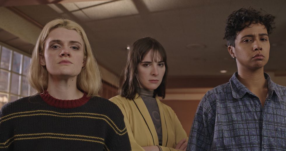 Gayle Rankin, Hari Nef, and Rad Pereira in Stewart Thorndike\u2019s 'Bad Things.'