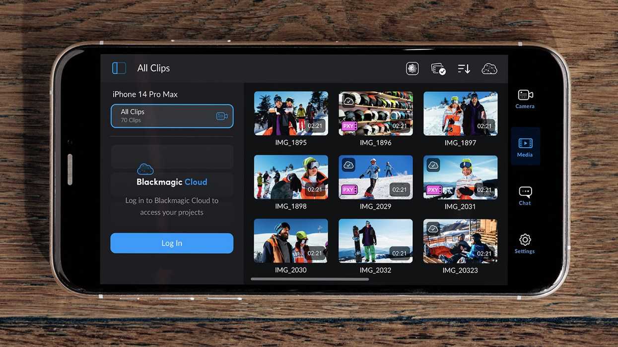 Getting started with Blackmagic Camera app