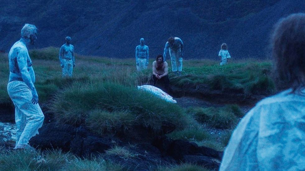 Ghost in a field in 'Belle'