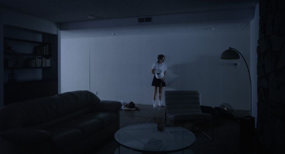Girl in dark room, Julia Ponce Diaz