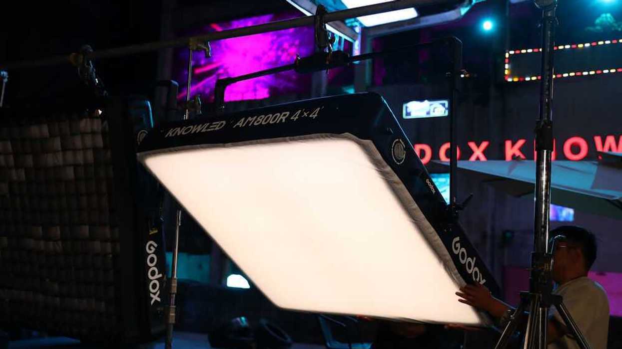 This New Godox Full-Color Inflatable Mat Light Also Doubles as a River Float