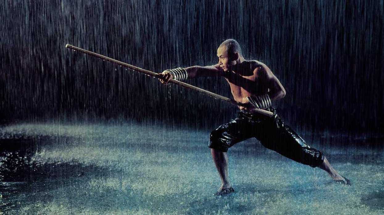 Gordon Liu in a scene from the iconic 1978 Shaw Brothers martial arts film The 36th Chamber of Shaolin
