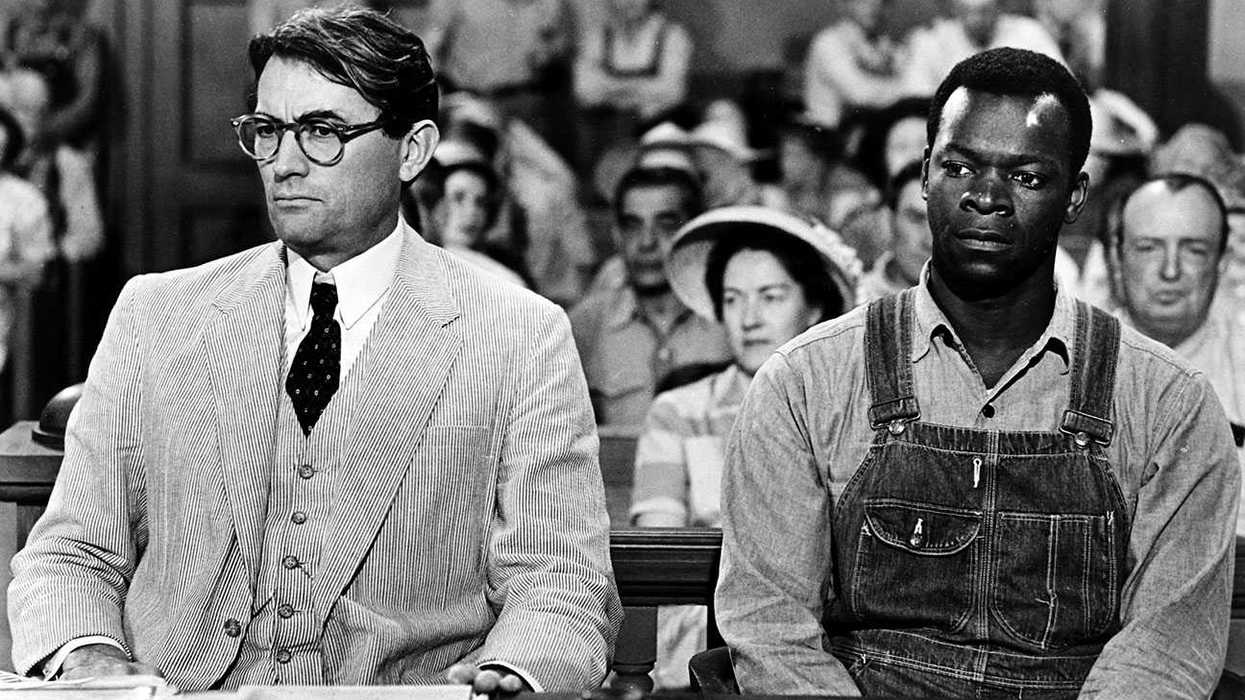 Gregory Peck and Brock Peters as Atticus Finch and Tom Robinson