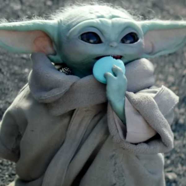 Grogu eating a snack in The Mandalorian and Grogu