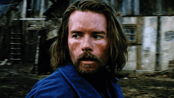 Guy Pearce as Captain John Boyd in the 1999 cannibal black comedy-horror film Ravenous