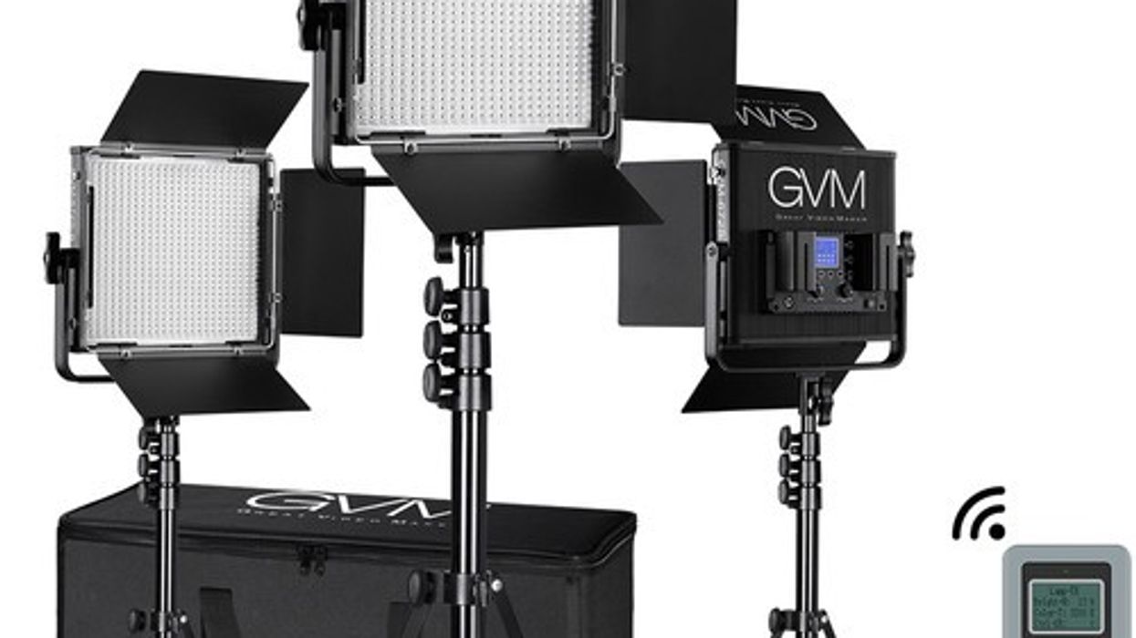 GVM 672S-B Bi-Color LED Studio Video Panel 3-Light Kit