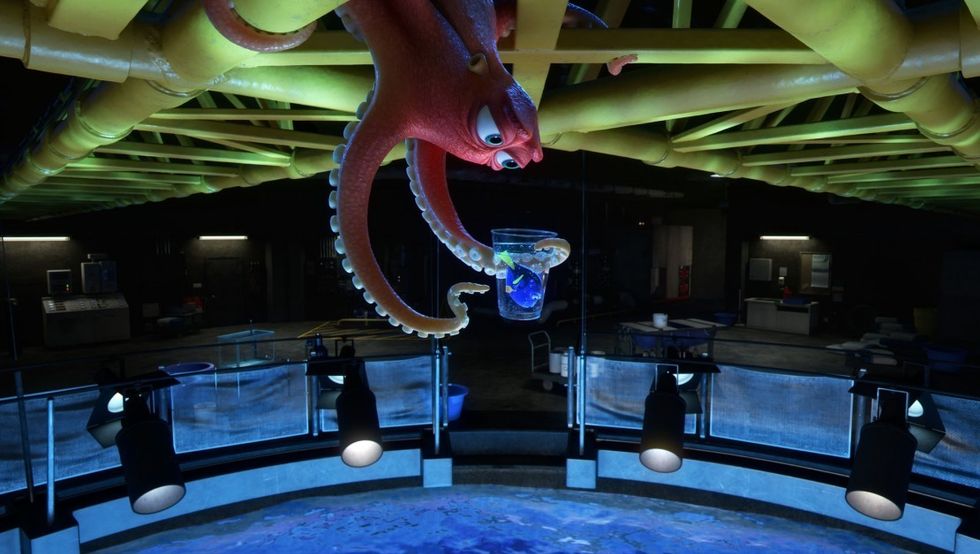Hank the Octopus and Dory in Finding Dory