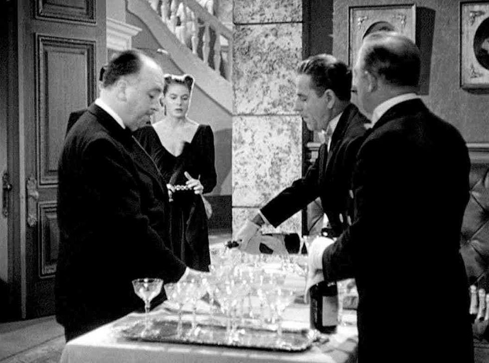 Hitchcock''s cameo in Notorious, 1946