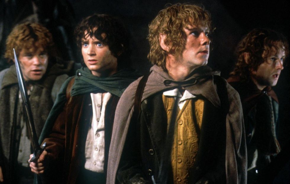 Hobbits ready for battle, 'The Lord of the Rings: The Fellowship of the Ring'