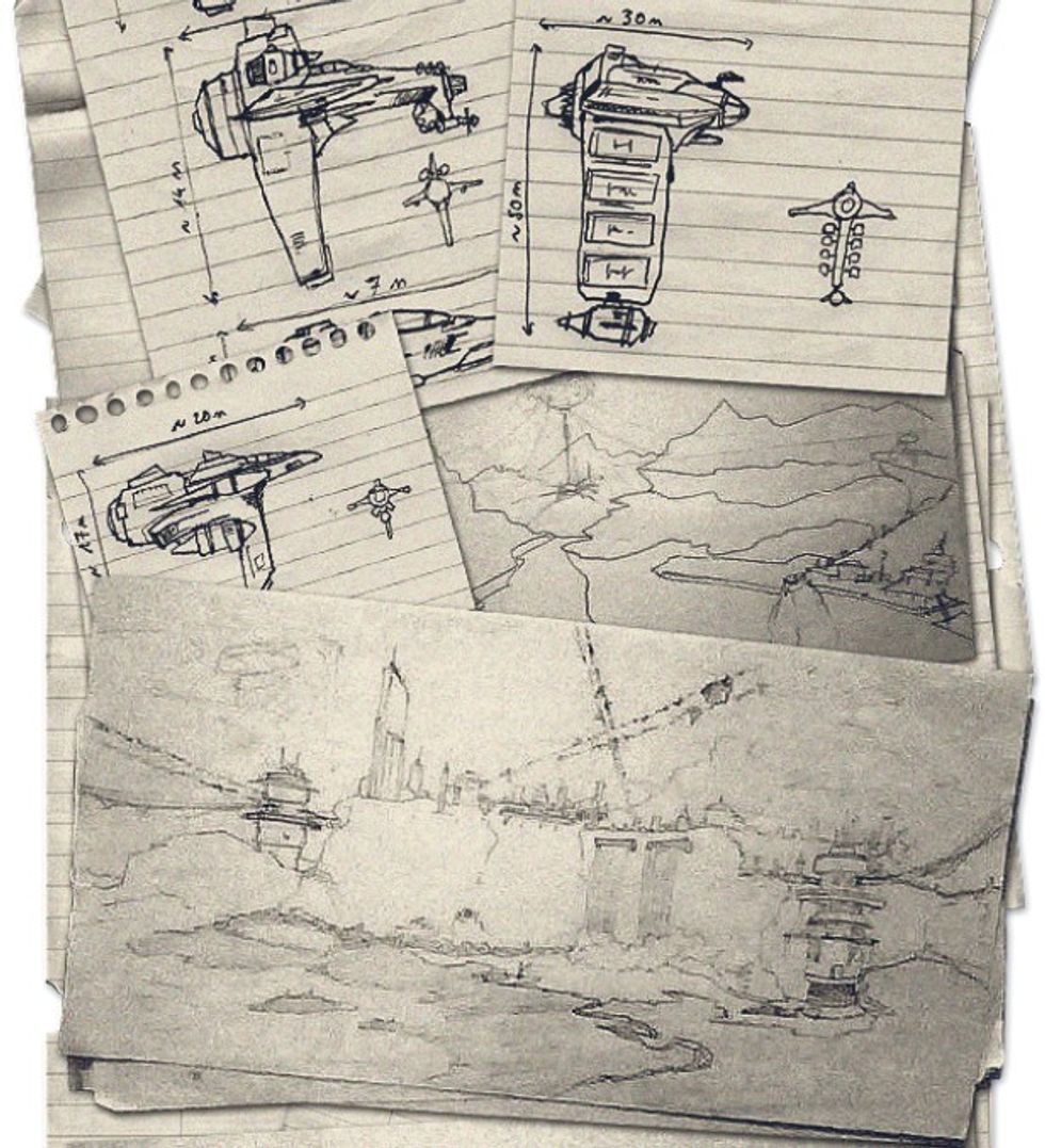 Horizon-sketch