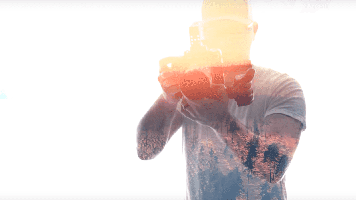 How to create double exposure in camera