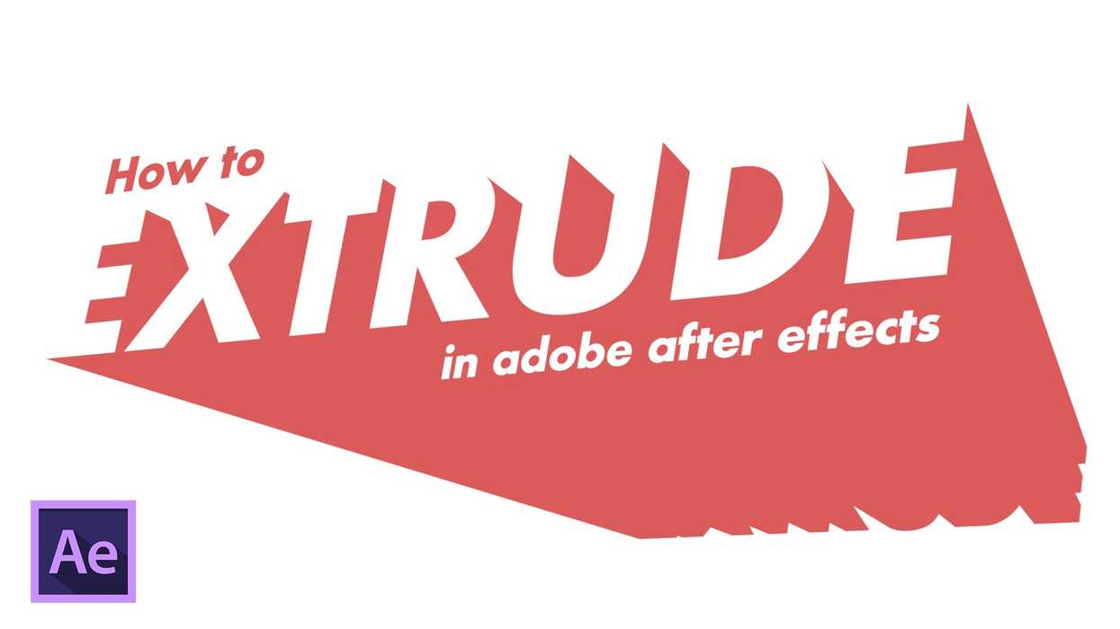 How to Extrude Text in Adobe After Effects