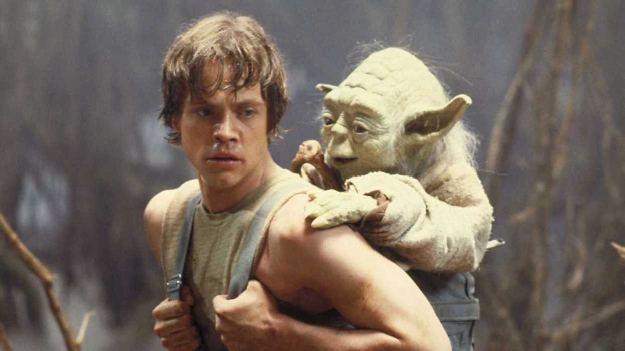 Iconic scene from the 1980 film Star Wars: Episode V - The Empire Strikes Back.