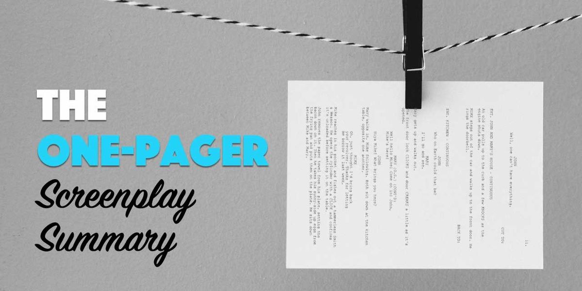 What's a One-Sheet (and Why Do Producers Want It?) | No Film School