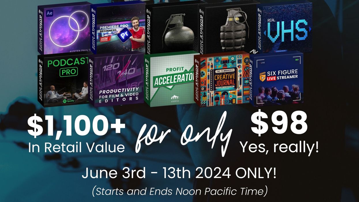 Get Over $1,100 of Filmmaking Tools and Resources for $98