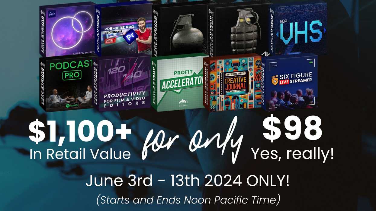 Get Over $1,100 of Filmmaking Tools and Resources for $98