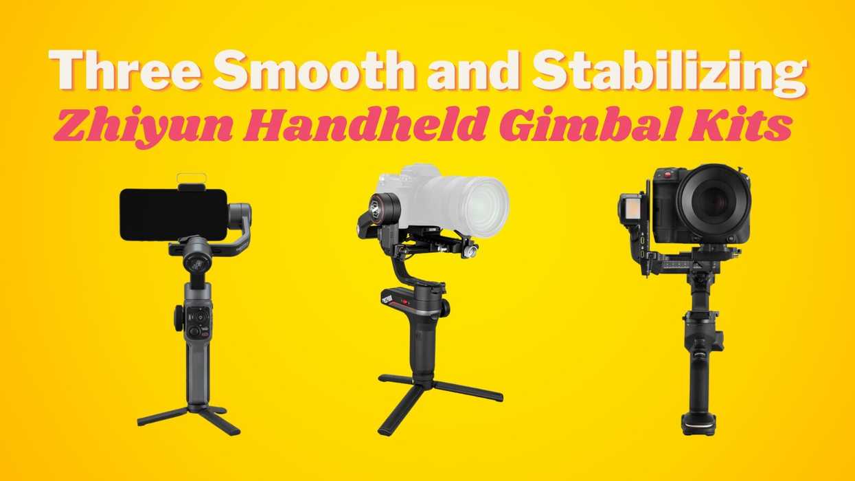 Three Smooth and Stabilizing Zhiyun Handheld Gimbal Kits