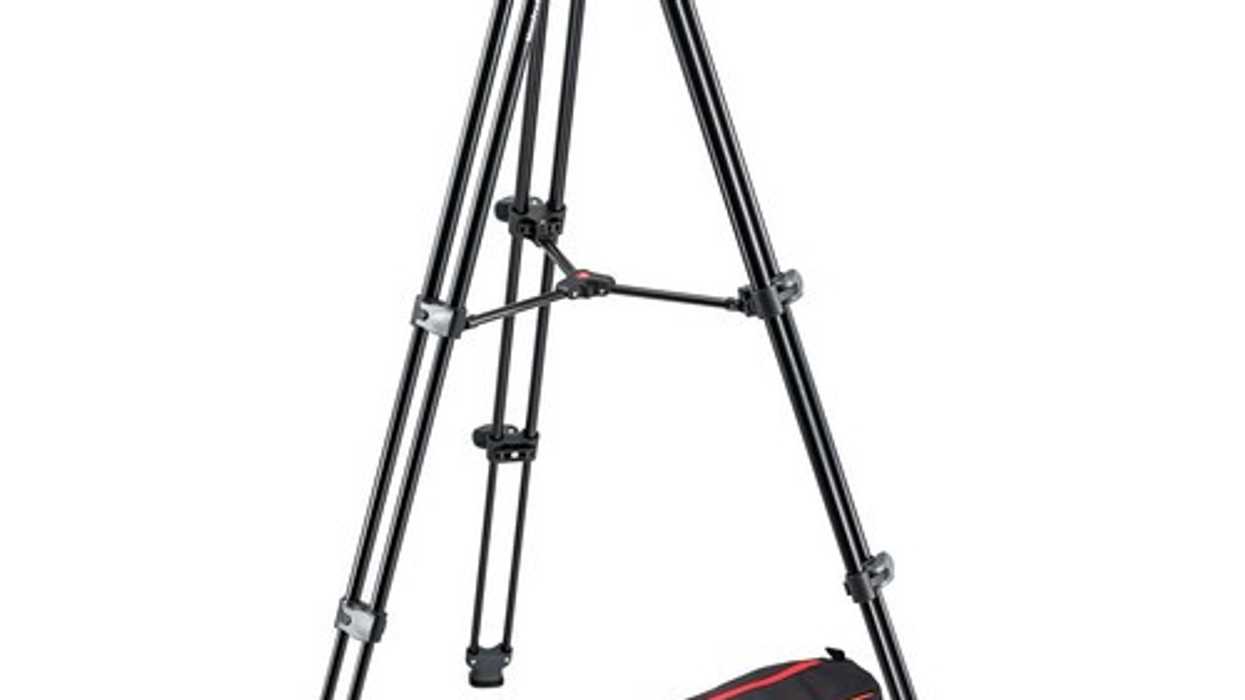 Manfrotto MVH500A Fluid Drag Video Head with MVT502AM Tripod and Carry Bag