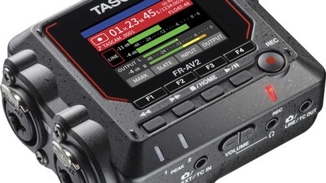 TASCAM FR-AV2 Compact 32-Bit-Float Field Recorder and Timecode Generator