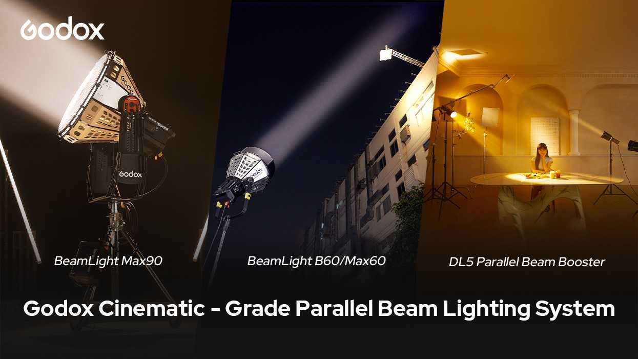 Meet Your Pro Shooting Demands With Godox's Latest Cinematic-Grade Parallel Beam Lights