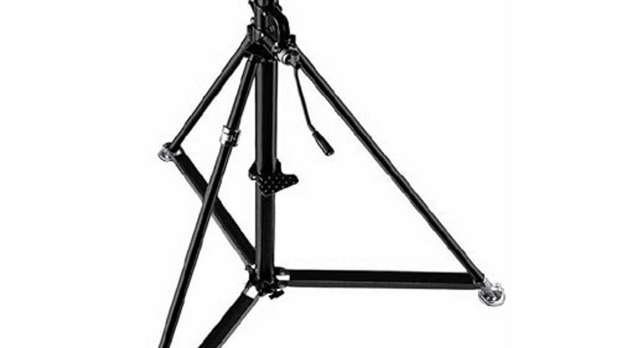 Manfrotto 387XBU Black Steel Super Wind-Up Stand - 12' (3.6m)