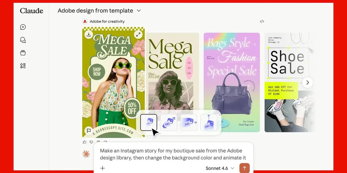 Adobe Integrates Creative Cloud Tools into Anthropic Claude