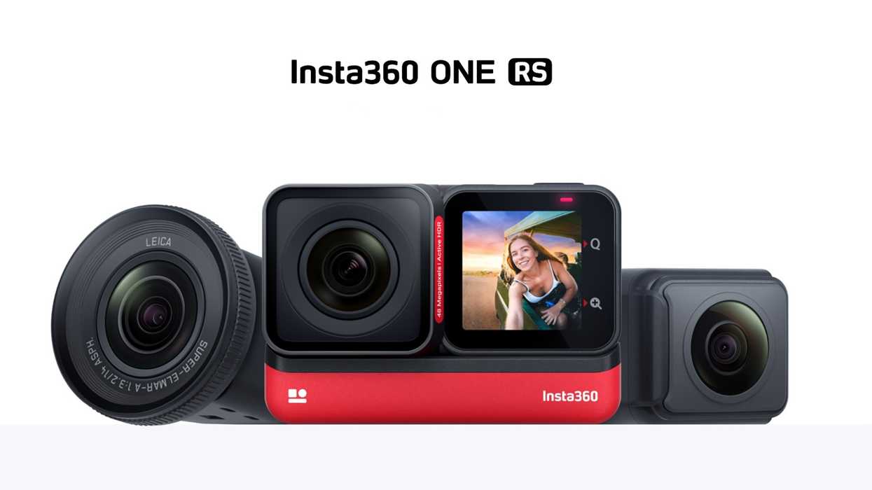 Insta360 ONE RS with lenses