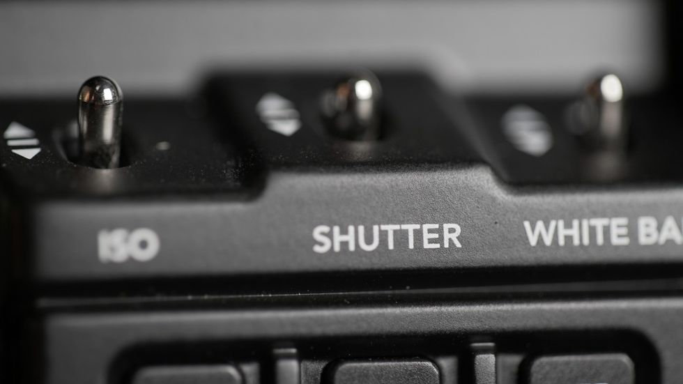 ISO, Shutter Speed, White Balance Knobs on URSA Mini Pro