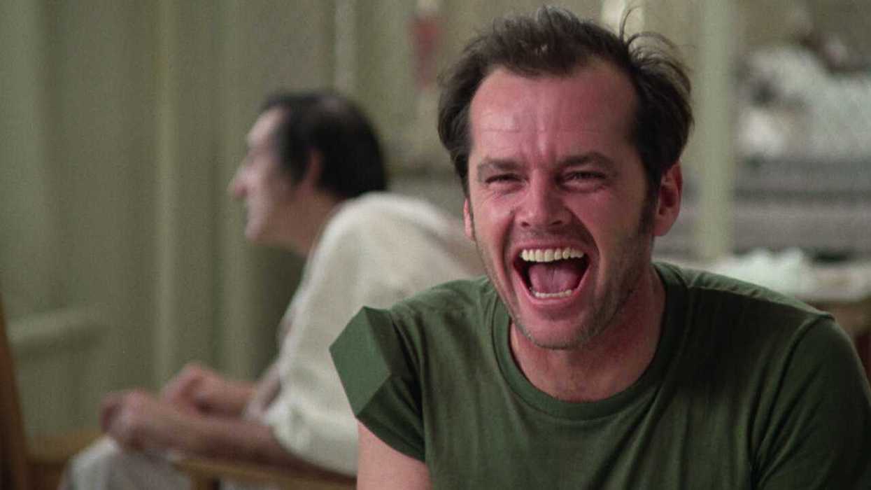 Jack Nicholson in a scene from the 1975 film One Flew Over the Cuckoo's Nest.