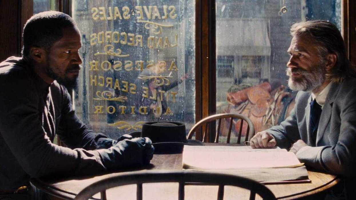 Jamie Foxx and Christoph Waltz in a still from ‘Django Unchained’ (2012)