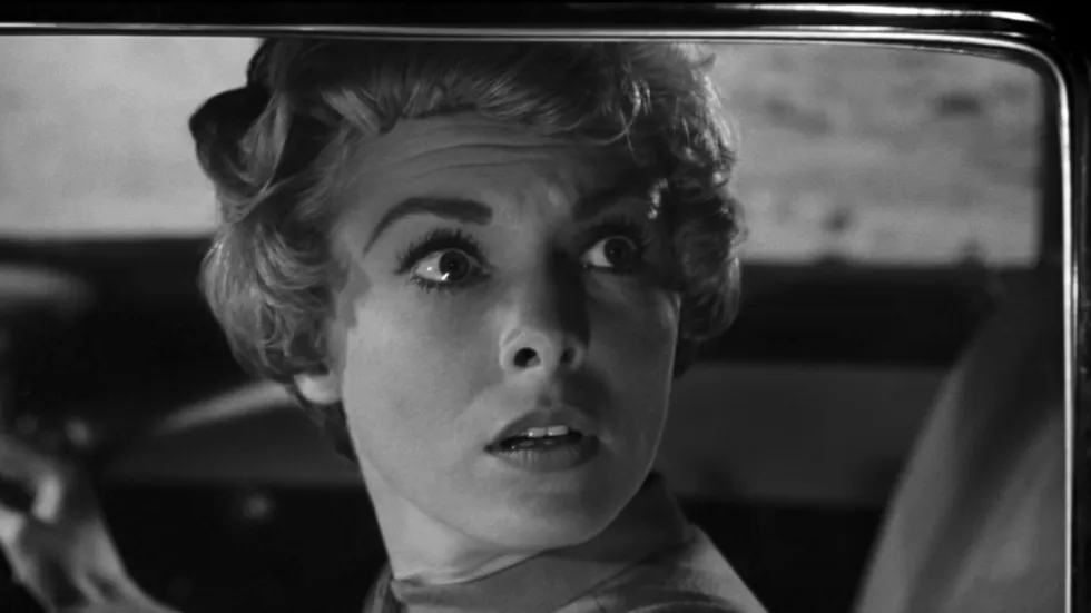 Janet Leigh in her iconic role as Marion Crane from the 1960 Alfred Hitchcock film Psycho