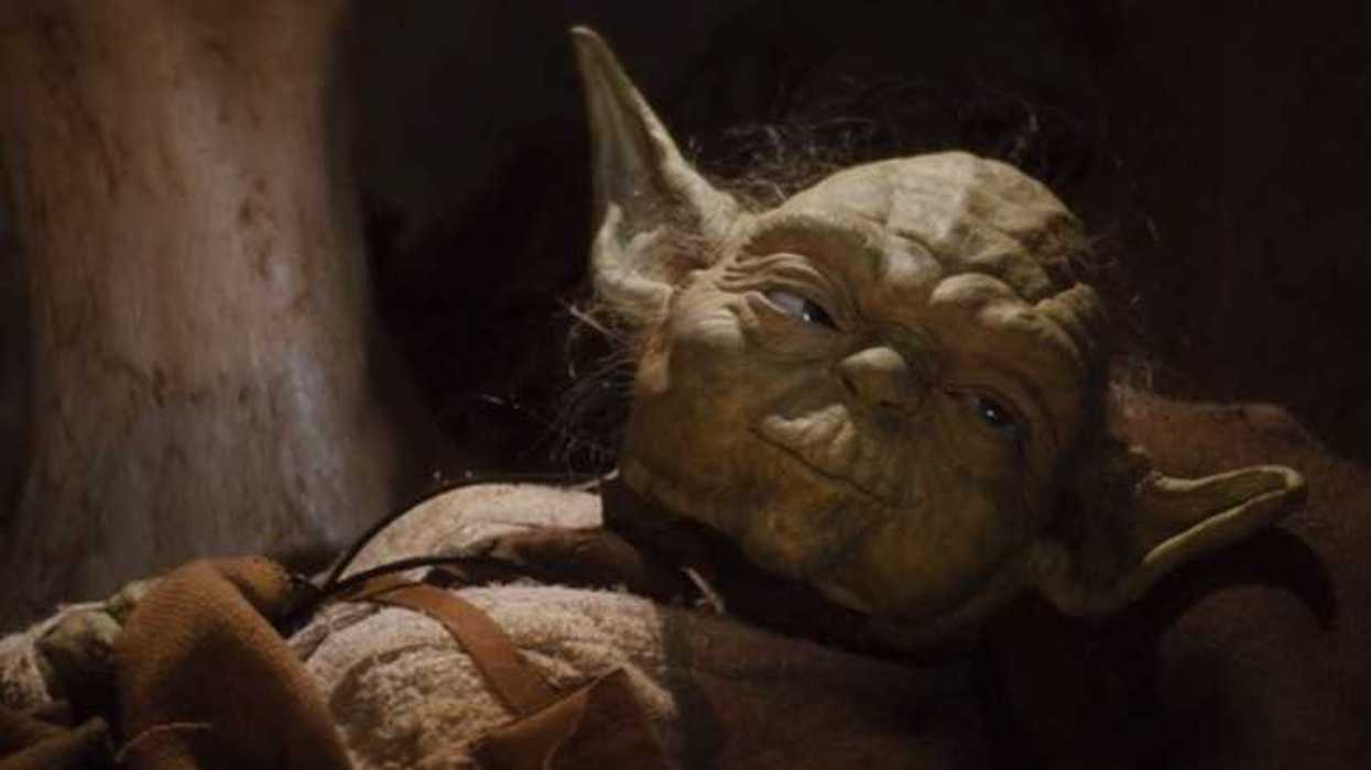 Jedi Master Yoda on his deathbed in Star Wars: Episode VI — Return of the Jedi