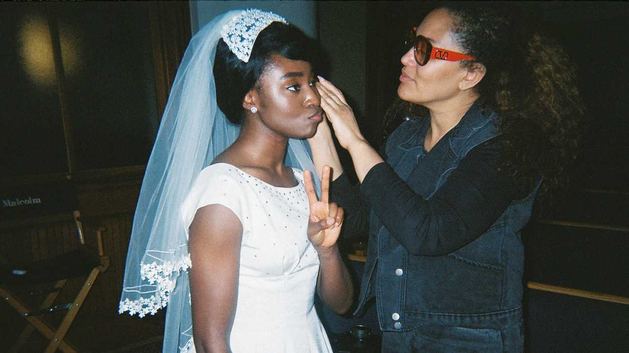 Jessi Dean behind the scenes of Genius: MLK/X