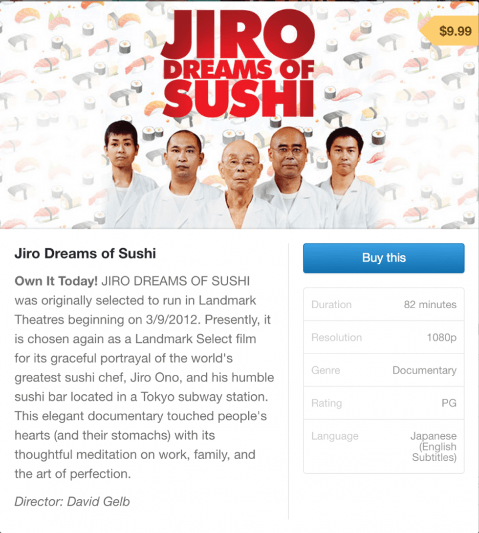 Jiro Dreams of Sushi on Gumroad