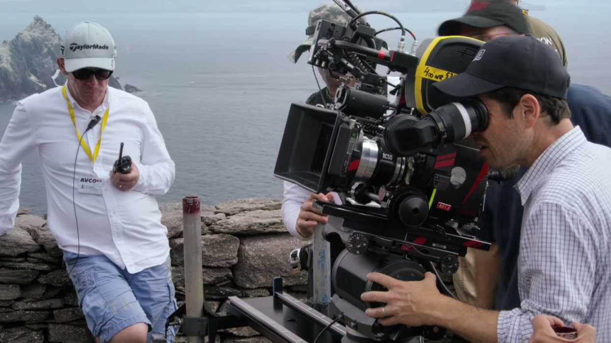 JJ Abrams Looking into Camera Skellig Island