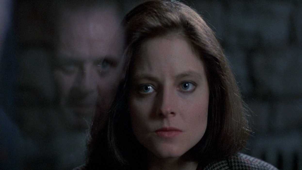 Jodie Foster as Clarice, meeting Hannibal Lectar (Anthony Hopkins)