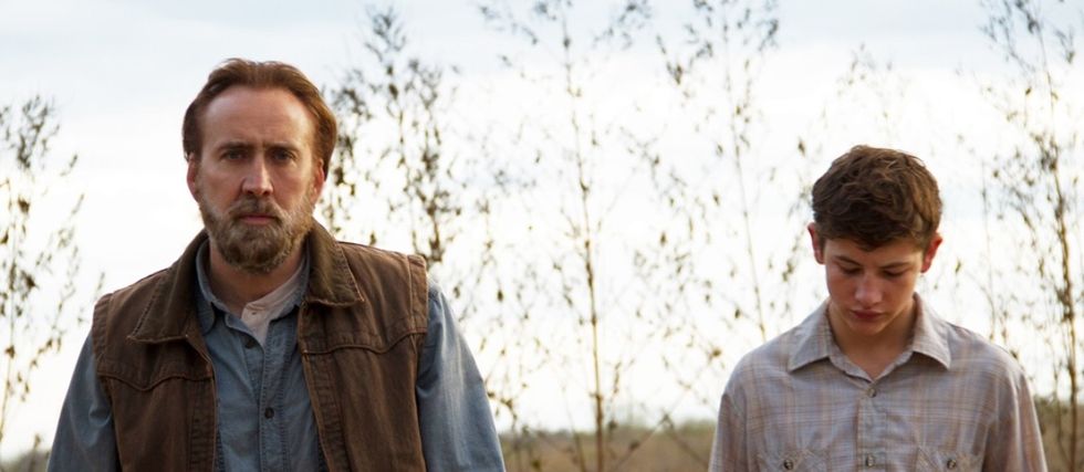 Joe Ransom, played by Nicolas Cage, and Gary Jones, played by Tye Sheridan, in 'Joe'