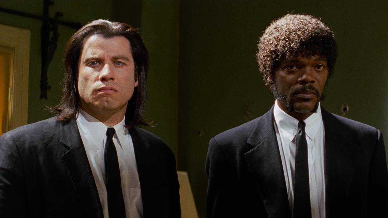 John Travolta and Samuel L. Jackson in the 1994 film Pulp Fiction