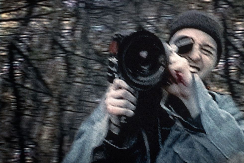 Joshua Leonard holds a CP-16