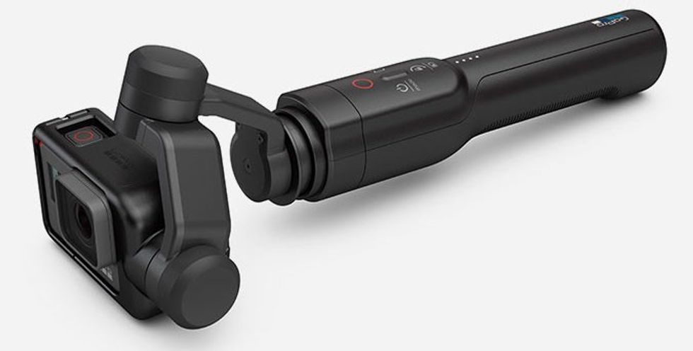 Karma Grip with a camera attached.