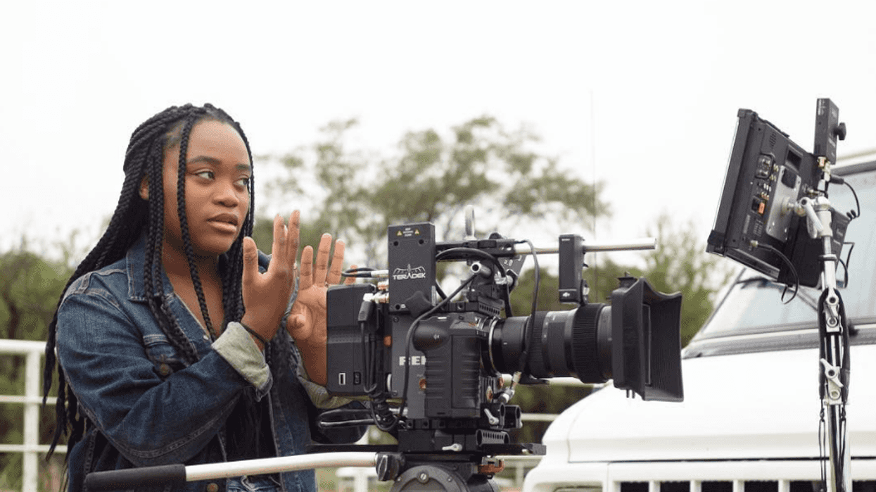 Kate Gondwe on set